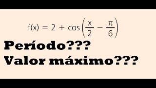 F Trigonométrica  Período e Valor MáximoMínimo [upl. by Napra]