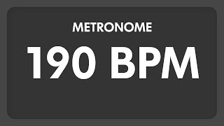 190 BPM  Metronome [upl. by Isabel]