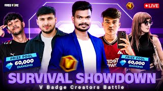 😲FREE FIRE PVS ESPORTS LIVE IN TAMIL  SURVIVAL SHOWDOWN CREATORS BATTLE DAY 2 [upl. by Eidurt733]