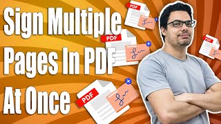 How To Sign Multiple Pages In PDF At Once [upl. by Yerxa240]