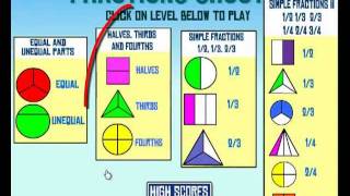 Lets Play Math  Fractions Lesson I [upl. by Akemet]