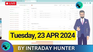 Live Intraday Trade  Bank nifty Option Trading by Intraday Hunter  23 April 2024 [upl. by Erb128]