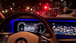 2017 Mercedes S Class  Special Gadget S350 d Long AMG Drive Review Night City S Klasse [upl. by Laerol672]