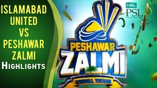 Match 23 Islamabad United vs Peshawar Zalmi  Highlights [upl. by Ninnetta]