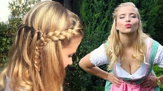 OKTOBERFEST  Frisur Makeup amp Dirndl  Perfekter Wiesn Look [upl. by Sweeney]