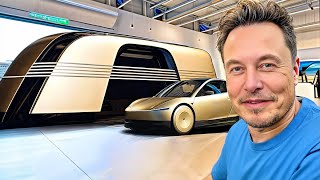 Elon Musk  quotJe Change Officiellement Le Transport En 2025 Avec RoboVan Et RoboCabquot [upl. by Nolyk66]