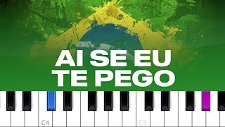 Michel Teló  Ai Se Eu Te Pego piano tutorial [upl. by Suoiradal]