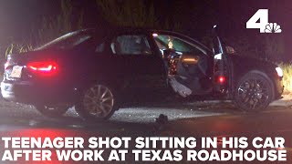 Teenager shot twice sitting in his car after work at Texas Road House [upl. by Encratis]