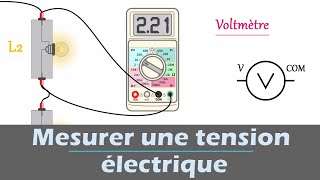 Mesurer une tension électrique 💡  Utilisation du Voltmètre  Physique  Collège  Lycée [upl. by Reltuc346]