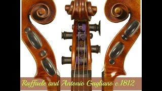 Raffaele and Antonio Gagliano violin c 1812 [upl. by Edythe]