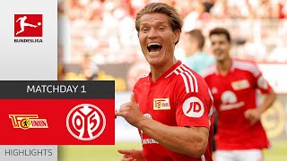 Demonstration of Power  Union Berlin  Mainz 05 41  Highlights  Matchday 1 – Bundesliga 202324 [upl. by Icrad900]