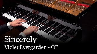 Sincerely  Violet Evergarden OP Piano [upl. by Toffey468]