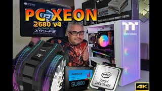 Montando um PC GAMER Xeon AliExpress 🔥 2680 v4  64GB DDR4  RTX 3070  THERMALTAKE H570 TG [upl. by Juditha]