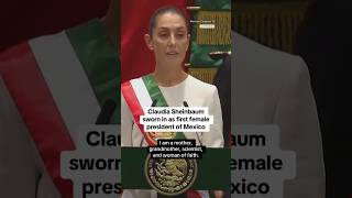 Claudia Sheinbaum sworn in as first woman president of Mexico shorts [upl. by Nal]