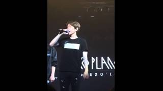 ENG SUB 150531 EXOluXion in Shanghai BAEKHYUN ENDING MENT And he mention about OT12 [upl. by Thea]