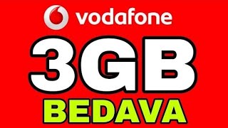 Vodafone Bedava İnternet 3GB Hediye [upl. by Mannie]