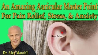 An Amazing Master Auricular Ear Point for Quick Pain Relief Stress ampAnxiety  Dr Mandell [upl. by Elvina]