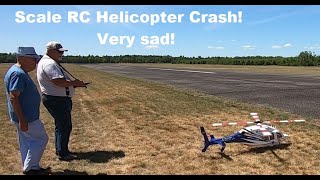 Scale RC Helicopter Crash 2022 [upl. by Scutt]