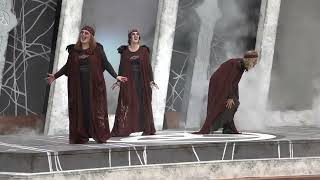 Act 1 Scene 1  Macbeth  Brownsea Open Air Theatre  When shall we three meet again [upl. by Haswell233]