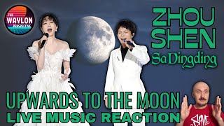 MY REACTION TO Zhou Shen x Sa Dingding  Upwards To The Moon  LIVE 2020  This duet is PURE GOLD [upl. by Liane]