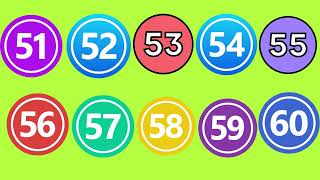 Discovering Numbers 51 to 60 A Funfilled Learning Journey for Kids [upl. by Onyx]