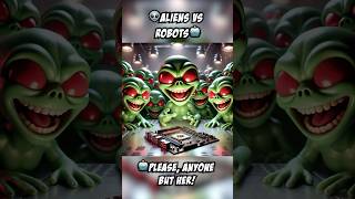 🔫👽Aliens vs Robots🤖🦾aiaigeneratedcartoonstoryfilmepicbattlealienrobot [upl. by Hadria]