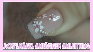 ACRYLNÄGEL mit Popits  Dual System Anleitung  Acrylmodellage [upl. by Niak]