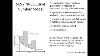 NRCS rainfallrunoff model for predicting stream response  CE 433 Class 17 16 Feb 2024 [upl. by Maurice]