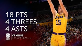 Austin Reaves 18 pts 4 threes 4 asts vs Kings 2324 season [upl. by Karita]