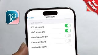 iOS 18 How to Activate RCS [upl. by Elburr371]