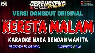 KERETA MALAM KARAOKE Ade Astrid  KARAOKE DANGDUT [upl. by Sellma]