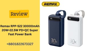 Remax RPP522 30000mAh Fast Charging Power Bank Review [upl. by Arutnev]