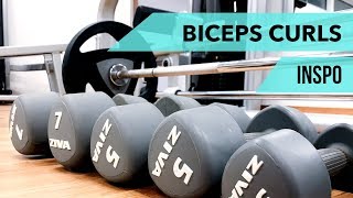 TRÄNA UPP DINA BICEPS  biceps curls  hantlar  gym [upl. by Arst]