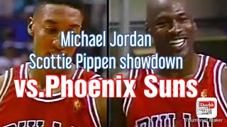 Michael Jordan and Scottie Pippen showdown vs Phoenix Suns [upl. by Ephraim]