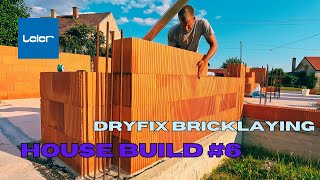 Building My Own House Pt 6  Bricklaying With LeierPLAN 25 Dryfix [upl. by Binetta]