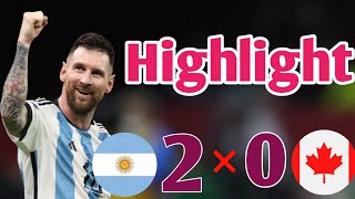 Argentina vs Canada Highlight Semi Final Match [upl. by Dagna]