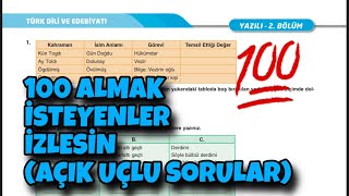 10Sınıf Edebiyat 1Dönem 2Yazılı [upl. by Edlihtam199]