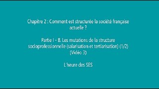 Chapitre 2  I  B Les mutations de lemploi  salarisation et tertiarisation 12 vidéo 3 [upl. by Dixon]