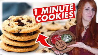 1 Minute Mikrowellen Cookie  3 schnelle amp einfache Rezepte 🍪 [upl. by Aneerehs88]