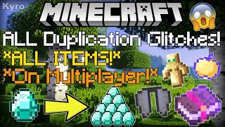 MINECRAFT BEST ALL ITEM DUPLICATION GLITCH Realms 1212 BEDROCK [upl. by Eartnoed]