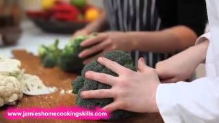 How to prepare broccoli and cauliflower Jamie Olivers Home Cooking Skills [upl. by Paluas]