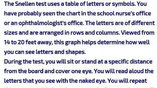 How the visual acuity test is performed [upl. by Ontina176]