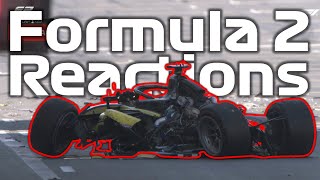 HUGE CRASH Starts F2 Race  Gabriel Bortoleto Championship Leader  F2 Azerbaijan GP Reactions [upl. by Tivad294]