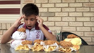 ASMR KFC  MCDONALDS MUKBANG  eating sounds  bloopers read des [upl. by Haines947]