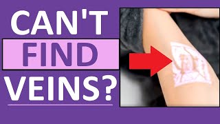 Hard to Find Veins Blood Draw IVs Venipuncture  Nursing Phlebotomy [upl. by Bianca]