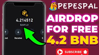 Claim Free Airdrop PEPE SPAL  42 BNB on Trust Wallet [upl. by Felecia860]