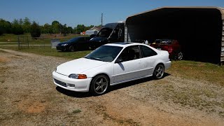 300 Civic build Junk yard rescue [upl. by Atekihc985]