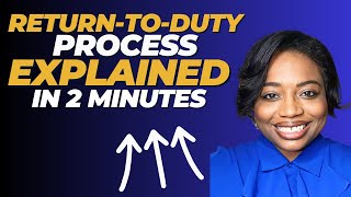 Return to Duty Process Overview in less than 2 Minutes [upl. by Atworth]