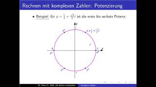 Komplexe Zahlen Folge 21 Rechnen mit komplexen Zahlen Potenzierung [upl. by Nalro36]