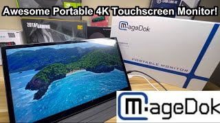 Magedok 156” 4K Portable Touchscreen Display  An Awesome Portable Monitor [upl. by Lehsar]